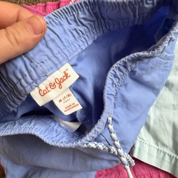 Lot of 4 cat and jack girls Bermuda pull on short size medium 7/8 - Picture 2 of 5